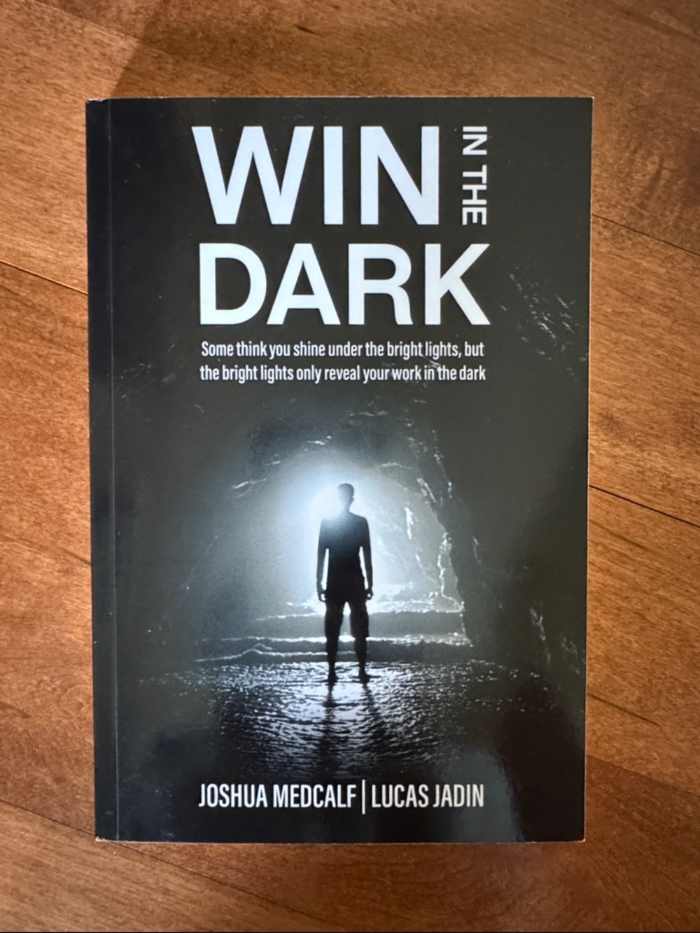 Win in the Dark - Inspirational Paperback Book (Black)